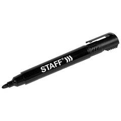 Маркер перманентный с колпачком для вскрытия коробок STAFF &laquo;Basic&raquo; LOGISTIC PM-150, ЧЕРНЫЙ, 3 мм, 152201