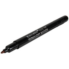 Маркер перманентный двусторонний BRAUBERG DUO, ЧЕРНЫЙ, наконечники 0,7/<wbr/>1 мм, 152210