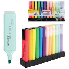 Набор текстовыделителей 12 ЦВЕТОВ на подставке, BRAUBERG &laquo;ORIGINAL NEON&raquo;, линия письма 1-5 мм, 152217