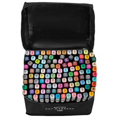 Маркеры для скетчинга двусторонние, НАБОР 120 шт., текстильный чехол, BRAUBERG, 152234