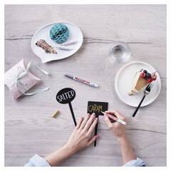 Маркер меловой EDDING 4085, 1-2 мм, БЕЛЫЙ, влагостираемый, для гладких поверхностей, Е-4085/<wbr/>49