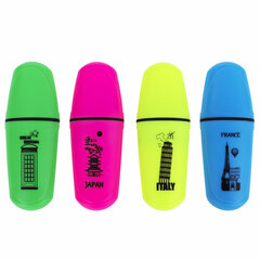 Текстовыделитель мини BRAUBERG &laquo;NEON Mini&raquo;, АССОРТИ В ПЛАСТИКОВОЙ БАНКЕ, линия 1-5 мм, 152431