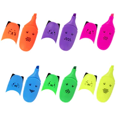 Текстовыделитель мини BRAUBERG KIDS &laquo;CUTE CATS NEON&raquo;, АССОРТИ В ПЛАСТИКОВОЙ БАНКЕ, 1-5 мм, 152433