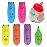 Текстовыделитель мини BRAUBERG KIDS "CUTE CATS NEON", АССОРТИ В ПЛАСТИКОВОЙ БАНКЕ, 1-5 мм, 152433