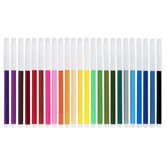 Фломастеры ПИФАГОР &laquo;ВЕСЕЛЫЕ ПИТОМЦЫ&raquo;, 24 цвета, невентилируемый колпачок, 152454