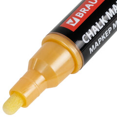 Маркер меловой &laquo;POP-ART&raquo; ЗОЛОТОЙ, 5 мм, ВЛАГОСТИРАЕМЫЙ, для гладких поверхностей, BRAUBERG, 152485