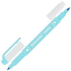 Набор текстовыделителей двусторонних 6 ПАСТЕЛЬНЫХ ЦВЕТОВ, BRAUBERG &laquo;TWIN PASTEL&raquo;, линия 1-5 мм, 152518