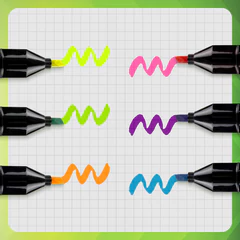 Набор текстовыделителей 6 НЕОНОВЫХ ЦВЕТОВ, АССОРТИ, STAFF College "STICK NEON", линия письма 1-4 мм, скошенный наконечник, 152534