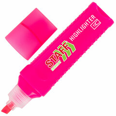 Изображение товара Текстовыделитель STAFF «EVERYDAY HL-707», РОЗОВЫЙ, линия 1-5 мм, скошенный наконечник, 152544