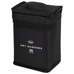 Маркеры для скетчинга двусторонние, НАБОР 36 шт., текстильный чехол, WBZ (ВБЗ), 152572