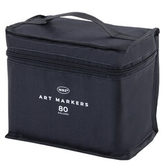 Маркеры для скетчинга двусторонние, НАБОР 80 шт, текстильный чехол, WBZ (ВБЗ), 152575