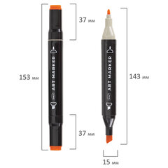 Маркеры для скетчинга двусторонние, НАБОР 80 шт, текстильный чехол, WBZ (ВБЗ), 152575