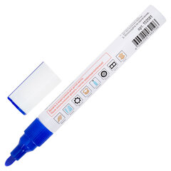 Маркер-краска лаковый (paint marker) 2-4 мм, СИНИЙ, НИТРО-ОСНОВА, STAFF PROFIT, для любых поверхностей, 152581