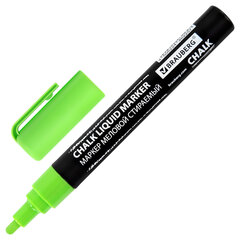 Маркер меловой CHALK LIQUID MARKER, ЗЕЛЕНЫЙ, 3 мм, стираемый, BRAUBERG &laquo;CHALK&raquo;, 152587