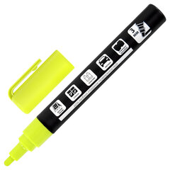 Маркер меловой CHALK LIQUID MARKER, ЖЕЛТЫЙ, 3 мм, стираемый, BRAUBERG &laquo;CHALK&raquo;, 152590