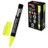 Маркер меловой CHALK LIQUID MARKER, ЖЕЛТЫЙ, 3 мм, стираемый, BRAUBERG "CHALK", 152590