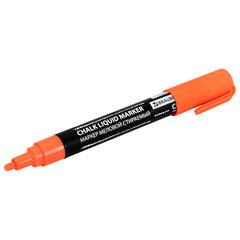 Маркер меловой CHALK LIQUID MARKER, ОРАНЖЕВЫЙ, 3 мм, стираемый, BRAUBERG &laquo;CHALK&raquo;, 152591