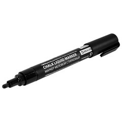 Маркер меловой CHALK LIQUID MARKER, ЧЕРНЫЙ, 3 мм, стираемый, BRAUBERG &laquo;CHALK&raquo;, 152600
