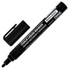Маркер меловой CHALK LIQUID MARKER, ЧЕРНЫЙ, 3 мм, стираемый, BRAUBERG &laquo;CHALK&raquo;, 152600