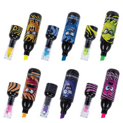 Набор текстовыделителей 6 НЕОНОВЫХ ЦВЕТОВ, кросс-серия МОНСТРИКИ, линия 1-5 мм, BRAUBERG, 152621