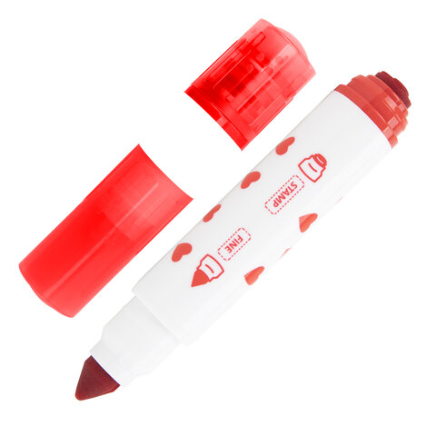 Фломастеры-штампы двусторонние FUNSTER (ФАНСТЕР) 8 цветов, ударопрочный наконечник, 152627 - фото 7