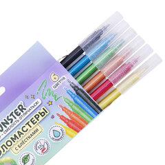 Фломастеры с блестками FUNSTER (ФАНСТЕР) &laquo;GLITTER&raquo; 6 цветов, ударопрочный наконечник, 152628