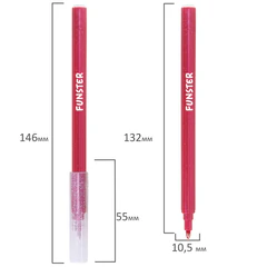 Фломастеры с блестками FUNSTER (ФАНСТЕР) &laquo;GLITTER&raquo; 12 цветов, ударопрочный наконечник, 152629