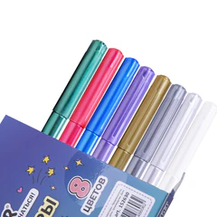 Фломастеры FUNSTER (ФАНСТЕР) &laquo;METALLIC&raquo; 8 цветов металлик, ударопрочный наконечник, 152630