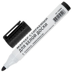 Маркер стираемый для белой доски ЧЕРНЫЙ, BRAUBERG &laquo;ULTRA WHITEBOARD MARKER&raquo;, 3 мм, с клипом, 152634