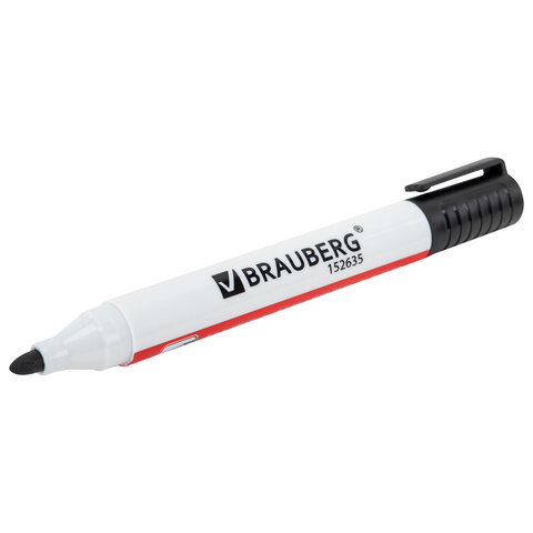 Маркеры стираемые для белой доски НАБОР 4 ЦВЕТА, BRAUBERG "ULTRA WHITEBOARD MARKER", 3 мм, 152635