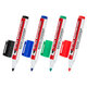Маркеры стираемые для белой доски, НАБОР 4 ЦВЕТА, BRAUBERG "ULTRA WHITEBOARD MARKER", 3 мм, 152635