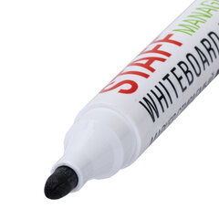 Маркер стираемый для белой доски, ЧЕРНЫЙ, STAFF &laquo;MANAGER&raquo; WBM-300, 3 мм, с клипом, 152636