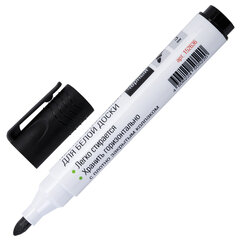 Маркер стираемый для белой доски, ЧЕРНЫЙ, STAFF &laquo;MANAGER&raquo; WBM-300, 3 мм, с клипом, 152636