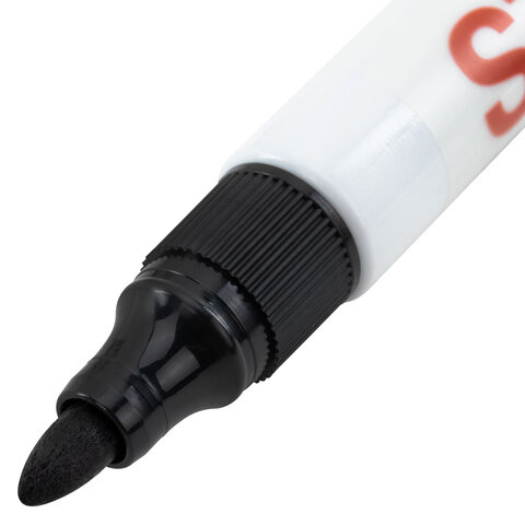 Маркер стираемый для белой доски ЧЕРНЫЙ, STAFF "BASIC" WBM-200, 1-3 мм, 152638 - фото 4