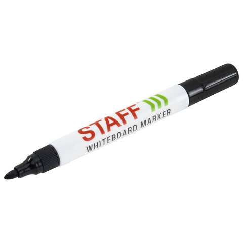 Маркер стираемый для белой доски ЧЕРНЫЙ, STAFF "BASIC" WBM-200, 1-3 мм, 152638 - фото 6