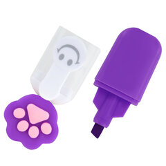 Набор текстовыделителей с топперами 6 ЦВЕТОВ НЕОН, &laquo;ЛАПКИ&raquo;, линия 1-4 мм, FUNSTER (ФАНСТЕР), 152645