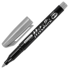 Маркеры для декорирования и рисования ЗОЛОТО и СЕРЕБРО, METALLIC MARKER, линия письма 1-2 мм, BRAUBERG, 152655