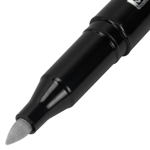 Маркеры для декорирования и рисования ЗОЛОТО и СЕРЕБРО, METALLIC MARKER, линия письма 1-2 мм, BRAUBERG, 152655 - фото 8