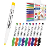 Маркеры для ткани 10 ЦВЕТОВ, TEXTILE MARKER, несмываемые, круглый наконечник 1-3 мм, BRAUBERG, 152656
