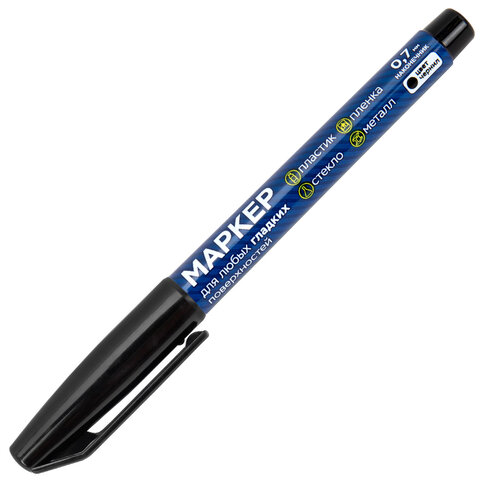 Маркер для любых гладких поверхностей, пленок, стекла, металла, ЧЕРНЫЙ OHP-70, строительный, наконечник 0,7 мм, RABBITEX (РАББИТЕКС), 152658 - фото 8