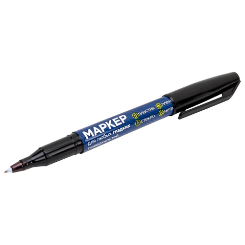 Маркер для любых гладких поверхностей, пленок, стекла, металла, ЧЕРНЫЙ OHP-70, строительный, наконечник 0,7 мм, RABBITEX (РАББИТЕКС), 152658 - фото 7