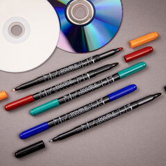 Маркер двусторонний для CD/<wbr/>DVD/<wbr/>BD ЧЕРНЫЙ CENTROPEN, 0,6 мм/<wbr/>2,5 мм, 3616