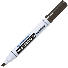 Маркер стираемый для белой доски ЧЕРНЫЙ CENTROPEN "Dry-Wipe", 8569, наконечник 1-4,5 мм