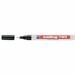 Маркер-краска лаковый EDDING 780, 0,8 мм, ЧЕРНЫЙ, алюминиевый корпус, E-780/<wbr/>001