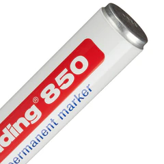 Маркер перманентный износостойкий EDDING 850, ЧЕРНЫЙ, скошенный, 5-15 мм, увеличенный, E-850/<wbr/>001