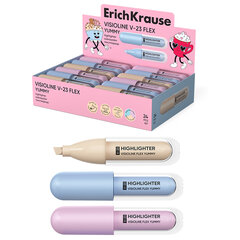 Текстовыделитель ERICH KRAUSE &laquo;Visioline V-23 Flex Yummy&raquo;, с гибким наконечником, цвет ассорти, 63554