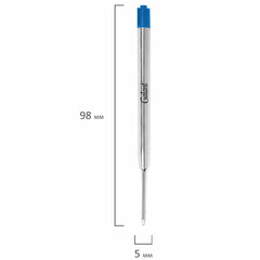 Стержень шариковый тип PARKER, СИНИЕ, КОМПЛЕКТ 2 ШТ., пишущий узел 0,7 мм, блистер, GALANT, 170387