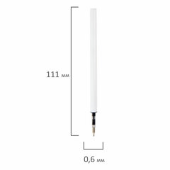 Стержень шариковый масляный BRAUBERG &laquo;DISTANT 3000&raquo; увеличенная длина письма, 111 мм, СИНИЙ, игольчатый наконечник 0,7 мм, 170395