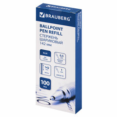 Изображение товара Стержень шариковый BRAUBERG 142 мм, СИНИЙ, стандартный узел 1,0 мм, линия письма 0,5 мм, 170403