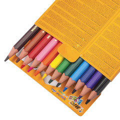 Карандаши цветные утолщенные BIC &laquo;Kids Evolution Triangle&raquo;, 12 цветов, трехгранные, грифель 4 мм, 8297356